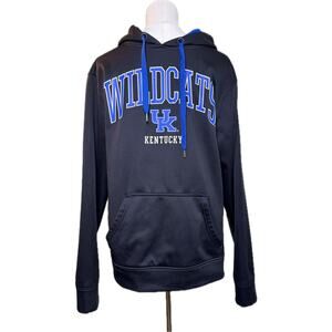 UK University of Kentucky Men's Hoodie, Small, Black and Blue - NWOT